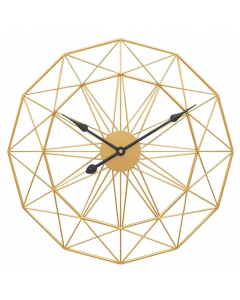 Funtabee Creative Wall Clock Home Decor Metal Gold 50cm