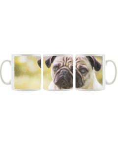 House Additions Pug Coffee Cup Mug, White