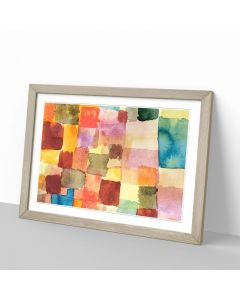 House Additions Squares by Paul Klee - Picture Frame Painting on MDF H48 x W65 x D2 cm 