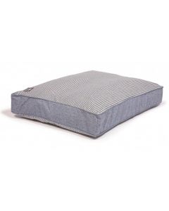 Danish Design Maritime Pet Bed Cushion Cover Blue Stripes Medium 67cm W x 88cm D