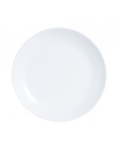Luminarc Diwali Set of 6 Round Dessert Plate Glass White 19cm