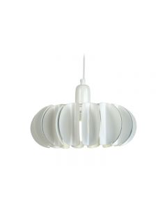 Tosel Tiago Abstract 1 Light Ceiling Pendant Light, Steel White 