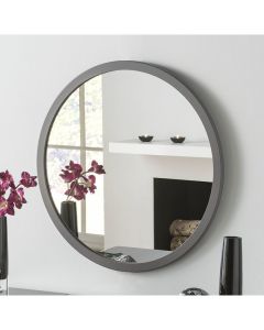Wrought Studio Corvi Accent Mirror Dark Grey 40cm H X 40cm W