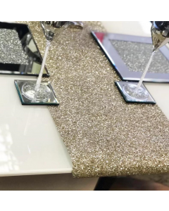 Shh Interiors Christmas Glitter Table Runner Gold 33cm W x 200cm L