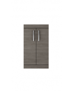 Drench 2 Door Floorstanding Bathroom 500mm Vanity Unit Brown Grey Avola 