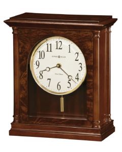 ‎Howard Miller Candice Mantel Tabletop Clock, Cherry Dark Brown H29 x W25 x D12cm