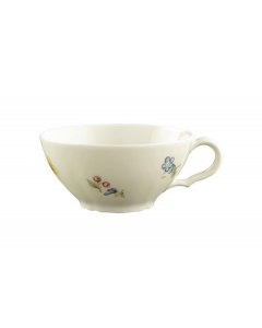 Seltmann Weiden Marieluise Tea Cup Porcelain, Ivory Flower  4cm H 140ml