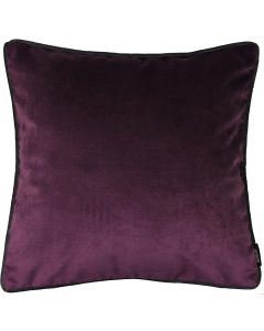 McAlister Textiles Luxury Velvet Cushion Cover Aubergine Purple 43x43 cm