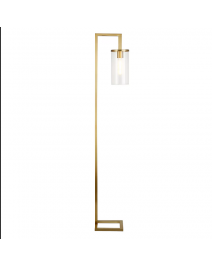 Milo Lighting Brushed Brass Floor Lamp Gold 170 cm 