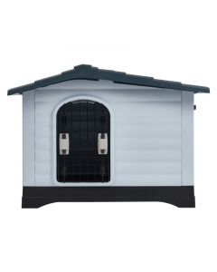 Living and Home Large Dog Kennel Outdoor Pet Plastic Garden House White