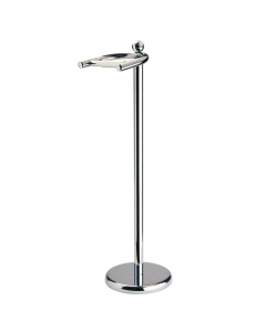 House Additions Free Standing Toilet Roll Holder Silver Chrome  
