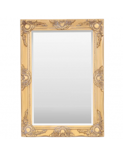 Select Mirrors Haywood Rectangle Wall Mirror French Design Antique Gold 50 x 70cm 