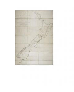 A Chart of New Zealand by James Cook Graphic Art 30cm W x 40cmL