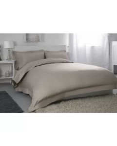 The Twillery Co. 400 TC Egyptian Quality Cotton Pewter Brown King Size Duvet Cover Set