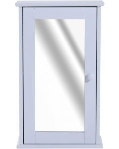 HOMCOM Wall Mount Mirrored Cabinet Bathroom with 2 Tier Inner White 50cm 