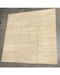 House Additions STRIPPED Pure Wool Large SQUARE BEIGE Area Rug 250cm x 250cm