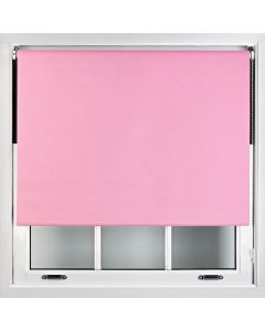 Royal Home Furnishing Trimmable Fabric Blackout Roller Blind Outdoor Thermal Pink 120x210cm