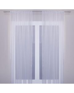 Tyrone Crystal Voile Panel Curtain White Single W 145cm x D 183cm