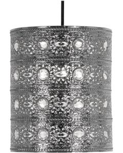 Oaks Lighting Marley Chrome Non Electric Pendant Ceiling Lampshade, Silver 