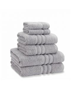 House Additions Zero Twist 6 Piece Bath Towel Bale Silver Grey  
