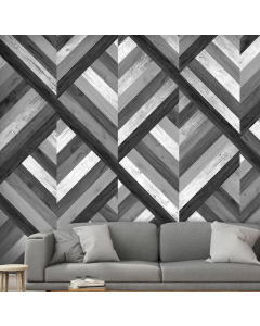 Qualitat Complicated System 10m x 50cm Wallpaper Panel, Black White