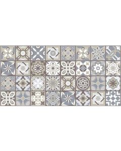House Additions Rug Runner Vinyl Floor Mat Spanish Tiles 120 x 65 cm 