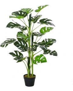 Outsunny Artificial Monstera Tree Decorative Plant Green H100cm