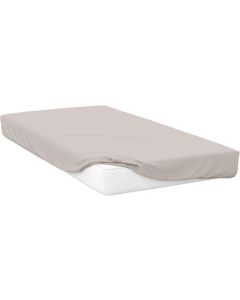 Belledorm 200 TC Egyptian Cotton Percale Fitted Sheet Oyster Beige King 5ft
