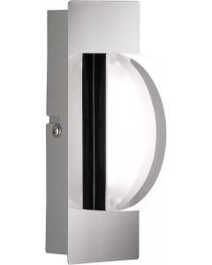 WOFI Estera LED Wall Light Flush Mount Acrylic Glass Silver Chrome