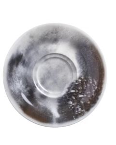 Kahla Pronto Salt Made White & Grey Porcelain China Saucer 1cm H x 16cm x 16cm D