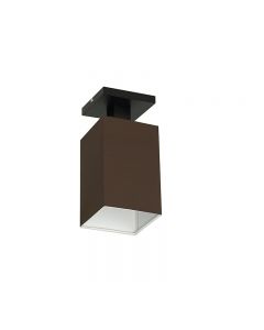 Wero Design Indoor 1 Light Semi Flush Ceiling Light,Wood Dark Brown