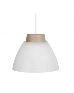 Tosel Andreus 1 Light Ceiling Pendant With White Shade 
