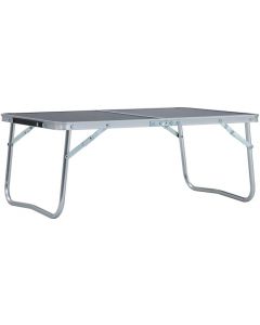 VidaXL Foldable Camping Table Aluminium Portable Table Desk Kitchen Outdoor Garden Black