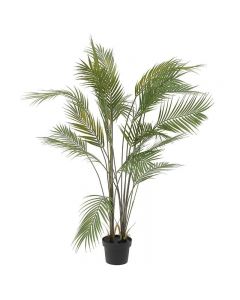 Inart Artificial Areca Palm Plant in Planter Pot Green 110cm H