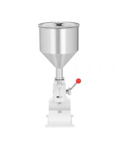 MSW Manual Liquid Paste Filling Machine 10.6L Funnel 5 - 50ml Stainless Steel 