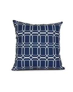 Mercury Row Maris Cushion Cover Dark Blue Geometric Outdoor Garden 40 x 40cm