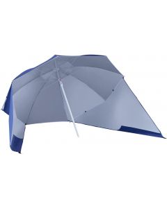 Outsunny Outdoor Garden Beach Umbrella Parasol-Coated UV Protection Blue 2 m