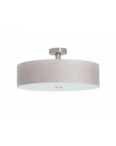 Brilliant Gentle 4 Light Semi Flush Ceiling Light with Grey Shade 22cm H x 45cm W x 45cm D