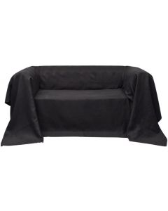 VidaXL Sofa Cover Protector Micro-suede Couch Slipcover Anthracite Black 140 x 210 cm