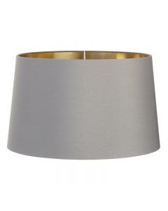 House Additions Drum Lamp Shade Linen, Grey 40cm