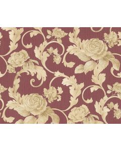 Architects Paper Nobile 10.05m x 53cm 3D Embossed Wallpaper, Red and Gold