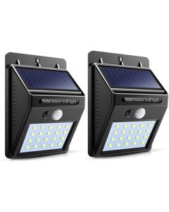 Rheme SET OF 2 LED Solar Powered Motion Sensor Outdoor Wall Light Waterproof