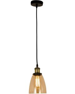 Scan Lamps Becky Pendant Ceiling Lighting Vintage Metal Glass Amber 