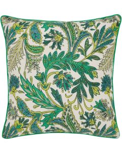 Helena Springfield Jacaranda Tropical Cushion Cover Green 40x40