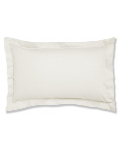 HOUSE ADDITIONS 500 Thread Count Easy Care Oxford Pillowcase, Cream