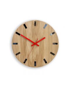 Modern Clock 33cm Ultra-quiet Analog Wood Wall Clock 