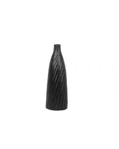 Beliani Florentia Decorative Vase Porcelain Black 45cm H