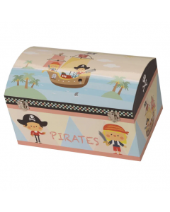 Mele and Co Pirates Accessory Box + Locking Blue, Black and Yellow