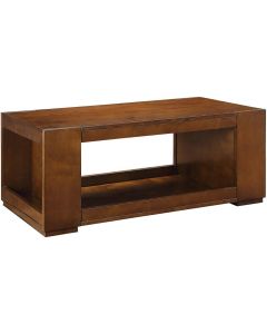 ACME Furniture Pisanio Wooden Coffee Table in Espresso Brown, 114cm L x 61cm W x 45cm H