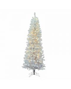 Vickerman 6.5ft Pine Tree 250 Lights Artificial Christmas Tree White